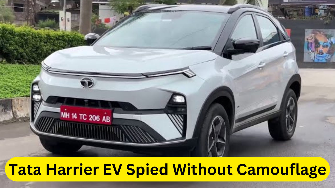 Tata Harrier EV Spied Without Camouflage