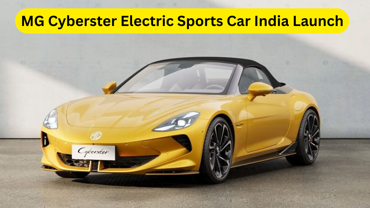 MG Cyberster Electric Sports Car India Launch